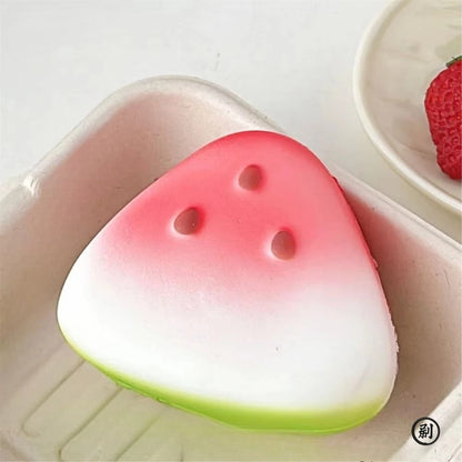 Squishy Watermelon Fidget Toy Anti-Stress Slow Rising Fruit Pinch Squeeze Stress Reliever Funny Pressure Reducer Prop