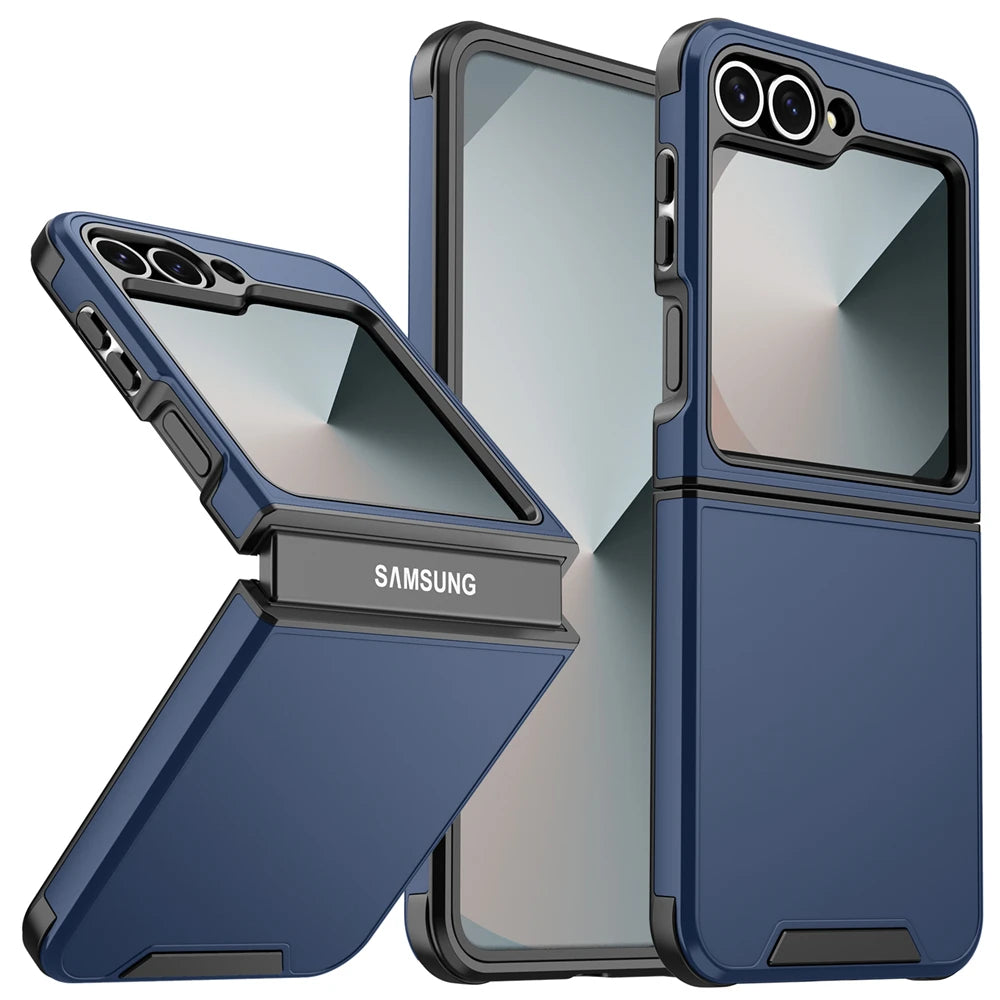 Luxury Original Official Slim Matte Protect Phone Case Samsung Galaxy Z Flip 7 8 6 5 4  For Wireless Charging Shockproof Cover