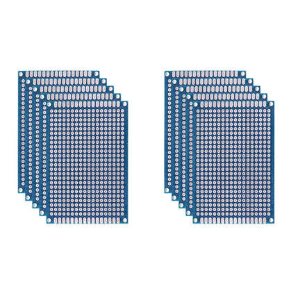 5/10PCS PCB Board Prototype Board Blue 2x8/3x7/4x6/5x7/7x9cm Double Sided Circuit Boards For DIY Soldering Project