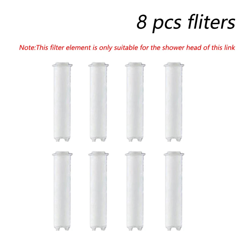 High Quality 8 Mode Shower Head Water Filter Adjustable High Pressure Shower Portable One-Key Stop Shower Bathroom Accessories