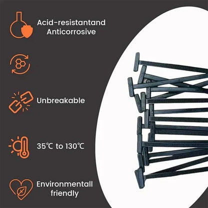 100/50/20pcs Zip Nylon Tie Wrap Cable Fixed Fastener Clips Car Hose Fastening Zip Strap Self-Locking Reusable Nylon Cable Ties