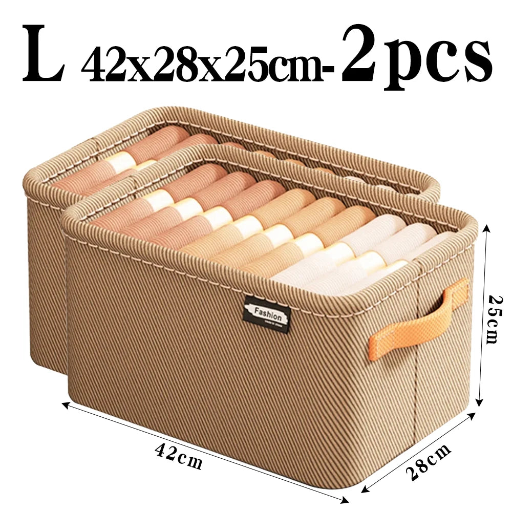 Non-Woven Clothes Storage Organizer – Foldable Wardrobe Drawer Bag