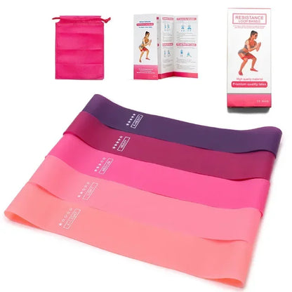 Silicone Resistance Band Set for Yoga, Pilates, and Crossfit