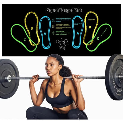 Two-Color Non-Slip Squat Mat for Home Gym and Fitness