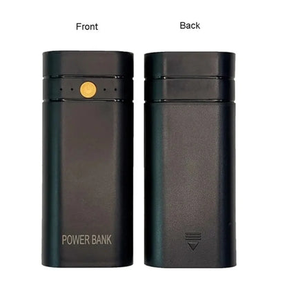2 Slots 5V 18650 Power Bank Box Kit Fast Charging Power Bank TYPE-C USB Output Ports Plastic Shell Portable Battery Charger Case