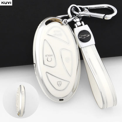 For Hyundai IONIQ 6 New Grand Prix GN7 Kona 5 7 Buttons Fashion TPU Car Remote Key Case Cover Protected Keychain Fob Accessories