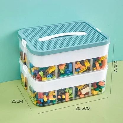 Plastic Storage Box For Lego Children Jigsaw Puzzle Building Block Container Classification Part Sort Box Kidroom Toy Organizer