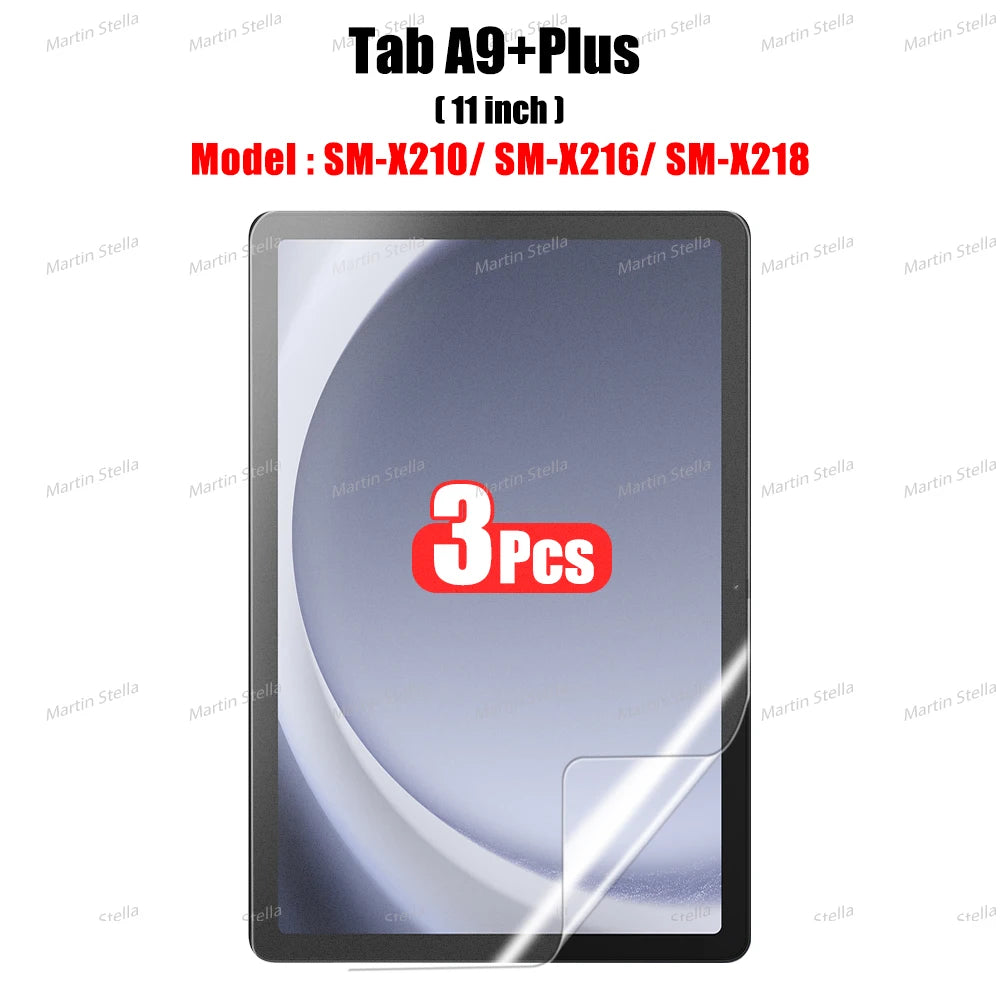3Pcs Paper Feel Like Screen Protector for Samsung Galaxy Tab S7 S8 S9 Plus Ultra Samsung tab S6 Lite s7 s9 fe A8 A9 A7 No Glass