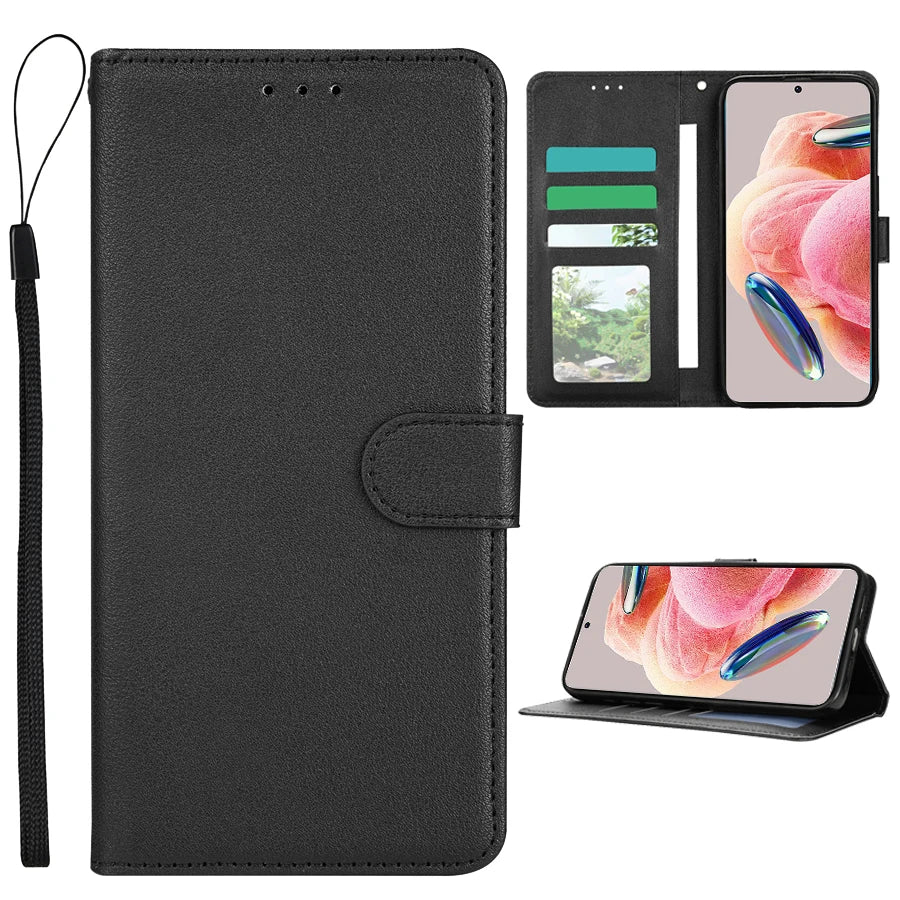 Wallet Card Slot Stand Magnetic Flip Leather Case For Xiaomi 14T 13T Redmi 14C 13C 12C 10C Note 14 Pro+ 14S 13 12 12S 11 10 Pro