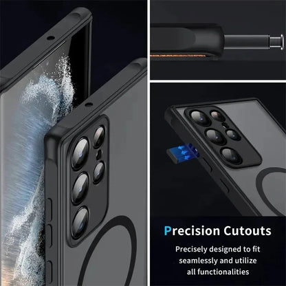 Wireless Charge Case for Samsung Galaxy S25 S20 S24 S23 S22 S21 Ultra Plus FE A13 A14 A33 A34 A54 A53 A52 A51 A71 Magsafe Cover