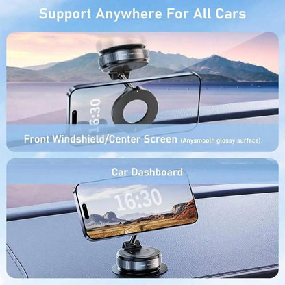 360° Nano Gel Magnetic Car Phone Holder with Suction Cup Mount