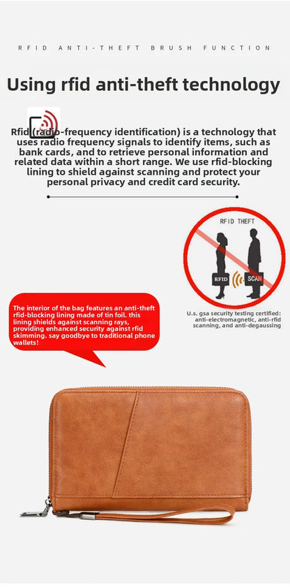 Anti theft RFID shielded passport clip travel wallet waterproof PU ticket storage bag multifunctional passport wallet