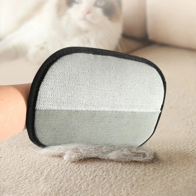Double-Sided Pet Grooming Gloves for Cats & Dogs