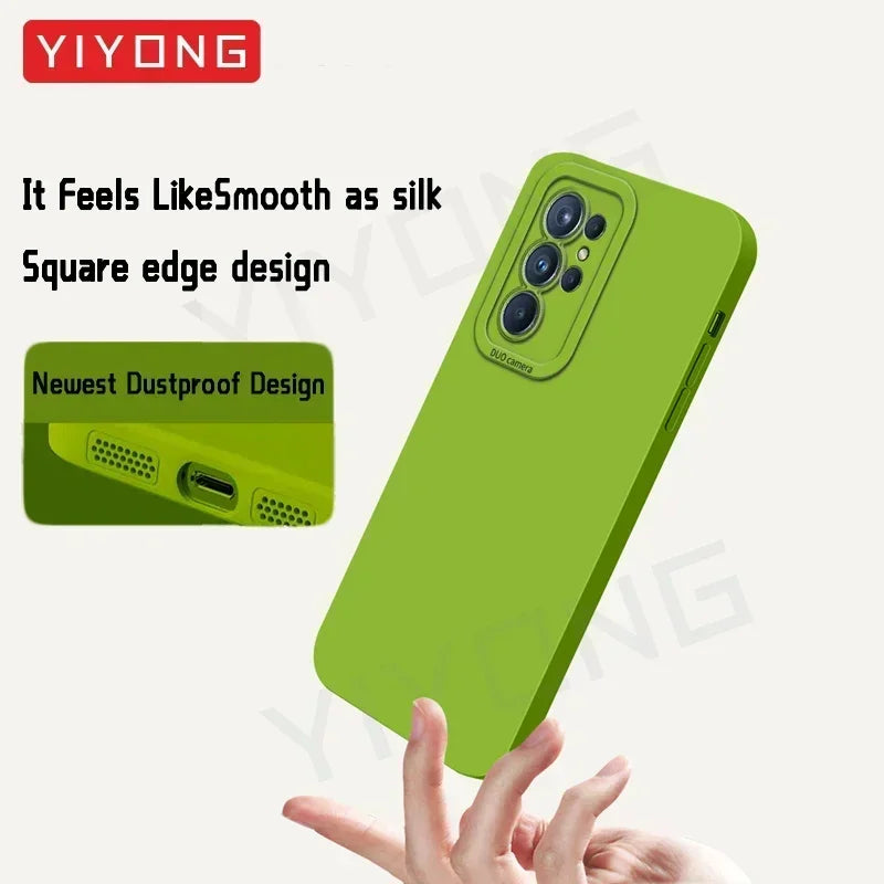 S25 Ultra Case YIYONG Silky Liquid Silicone Soft Cover For Samsung Galaxy S25 S24 S23 S22 Plus S22+ S23+ S24+ S25+ Phone Cases
