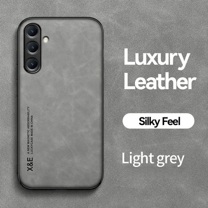 For Samsung Galaxy A56 A36 A26 A16 5G Case Soft Silicone Car Holder Magnetic Leather Phone Cover for Galaxy A06 A 56 36 16 Funda