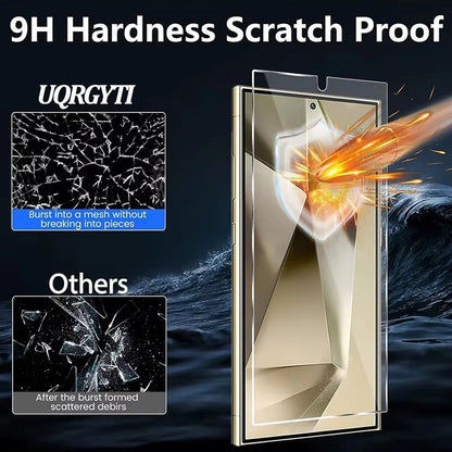 S26 S25 Ultra Protective Glass For Samsung Galaxy S25 S24 Ultra Screen Protector A17 A27 A37 A57 A56 A36 A26 A55 A54 A53 A15 A16 A35 Glass S21 S22 S23 Plus Pelicula Cristal Templado S24 FE Phone Front Film