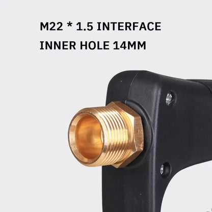High Pressure Car Wash Water Gun Aluminum Core Quick Insertion FiveColor Fan Shaped Nozzle Union Nozzle Car Washing