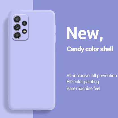 Liquid Silicone Case for Samsung Galaxy A52 A72 A13 A23 A33 A53 A73 A04 A04E A14 A15 A24 A25 A34 A35 A55 A54 A22 A32 5G Cover