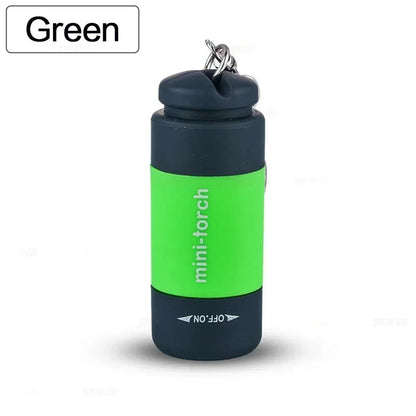 Pocket Keychain Flashlight Waterproof Outdoor Hiking Camping Mini FlashlightUSB Rechargeable LED Multifunctional Strong Light