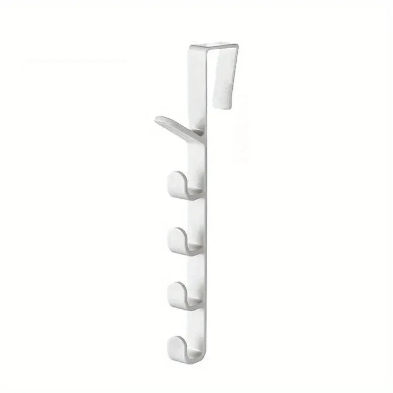 Over-the-Door 5-Hook Rack – Clothes, Bags & Hat Organizer