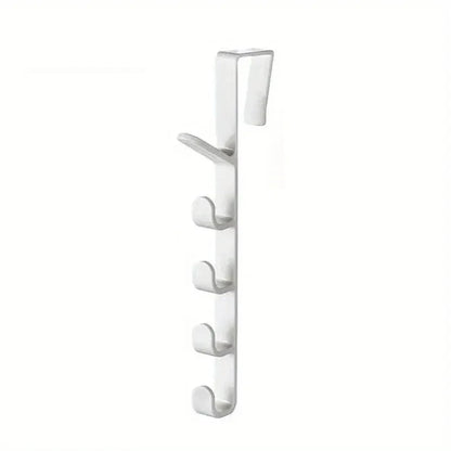 Over-the-Door 5-Hook Rack – Clothes, Bags & Hat Organizer