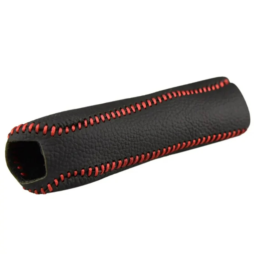 Handbrake Sleeve Genuine Leather Handbrake Grips For Mazda 6 Natural Leather Cover On The Handbrake Car Accessories Interior
