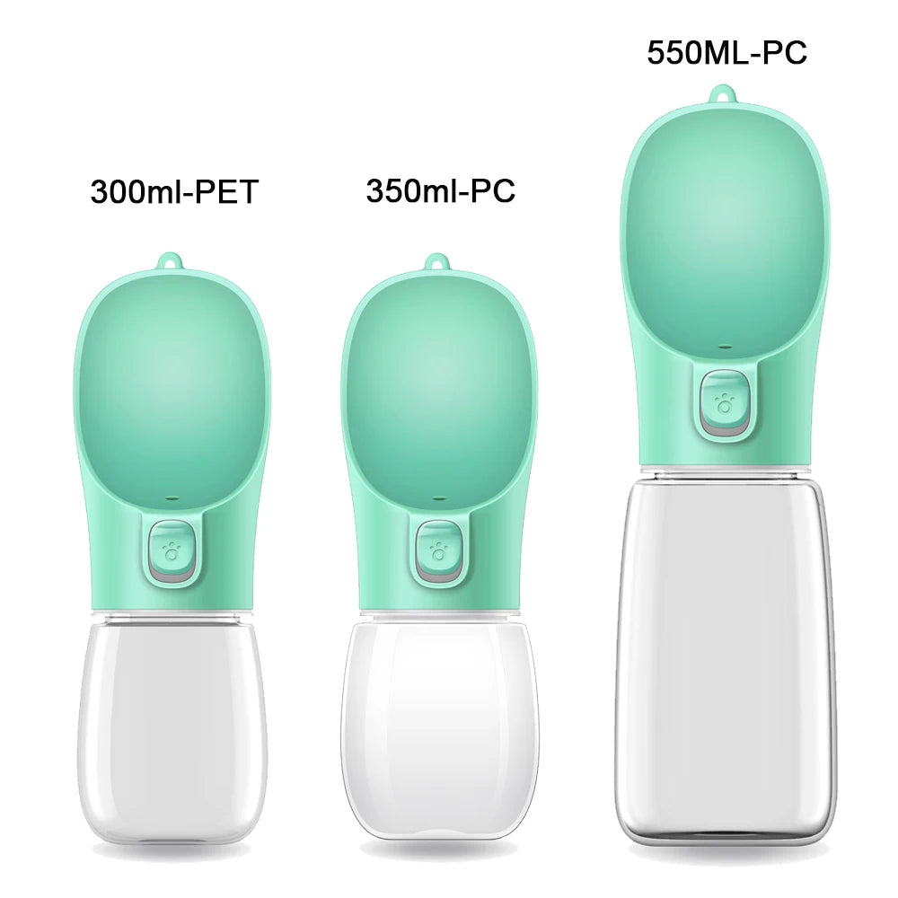 Portable Dog Water Bottle with Drinking Bowl – 300ml to 550ml