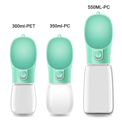 Portable Dog Water Bottle with Drinking Bowl – 300ml to 550ml