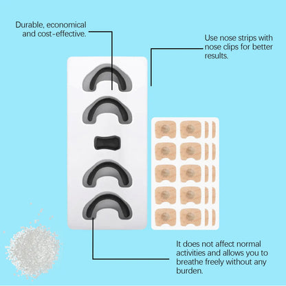Nasal Breathing Strips Kit, Black Nasal Dilator System, Anti-Snore Nose Vents for Better Sleep Quality, Snoring Relief Aid