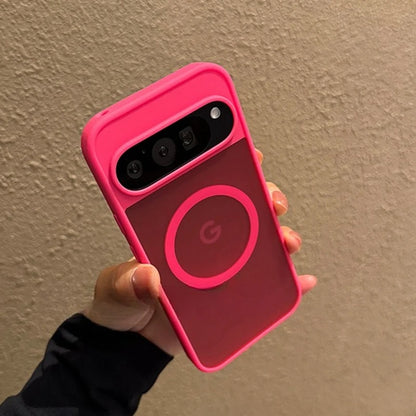 Luxury Translucent Matte Magnetic Case For Google Pixel 10 ProXL 9Pro XL 10Pro 10 9A Wireless Charging Candy Color Slim Cover