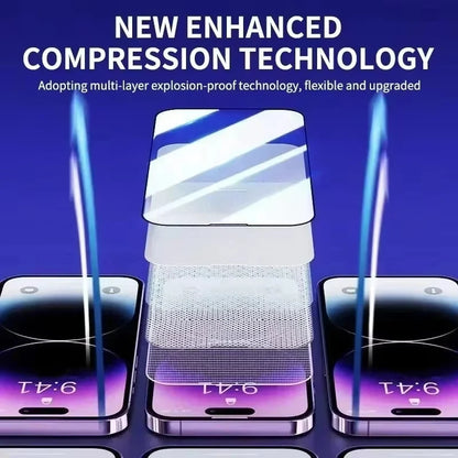 1-5Pcs Dust Free Full Cover HD Tempered Glass for IPhone 17 Pro Max Air 16 15 14 Plus 13 12 11 XR X XS Max Mini Screen Protector