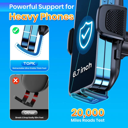 TOPK Car Phone Holder — Air Vent & Dashboard Mount