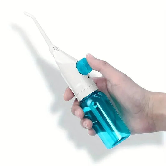 1PC Portable Electric High-Pressure Water Flosser Manual Pulse Jet Dental Teeth And Gums Cleaner Deep Cleaning Oral Irrigator