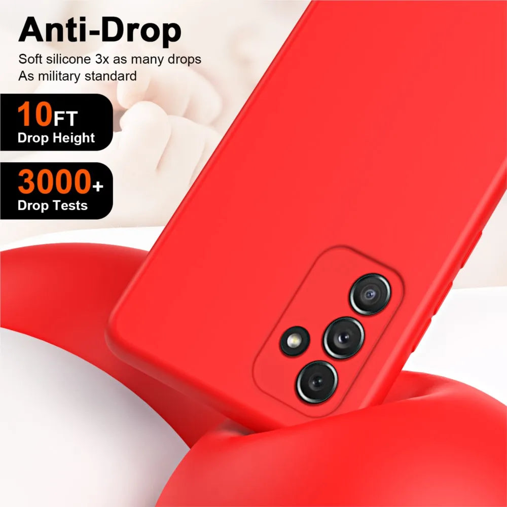 Liquid Silicone Case For Samsung Galaxy A16 A36 A26 A56 A15 A25 A35 A55 A04 A04E A04S A05 A05S A06 A14 A24 A34 A54 5G Cover