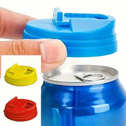3/6pcs Beverage Can Cover Reusable Plastic Soda Cola Sealing Lids Standard Size Leakproof Can Protectors Drinkware Accessories