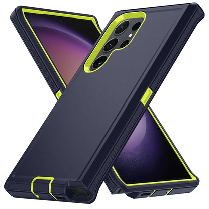 For Samsung Galaxy S25 S24 S23 S22 S21 S20 FE Plus Ultra Note 20 Armor Shockproof Defender Phone Case Hard PC+TPU Back Cover