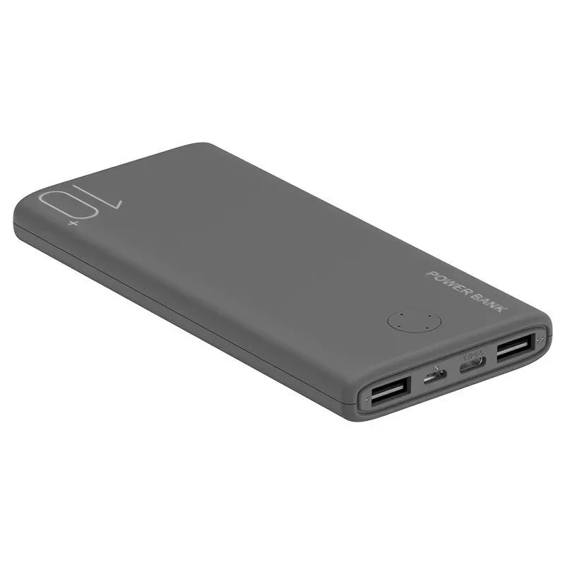 10000mAh Ultra Slim Portable Charger High Capacity Power Bank for iPhone Samsung Xiaomi Phones