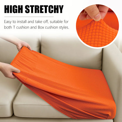 1 2 3 4 Seat Sofa Cushion Cover Back Combination Kit Cover Living Room Waterproof Jacquard Slipcover Couch Seat Protector Case
