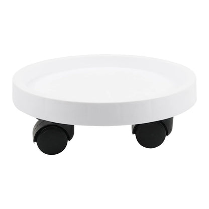Round Movable Planter Tray With Wheels Multi-Purpose Moving Potted Plant Tool For Large Potted Plants Gardening Flower Pot Tray