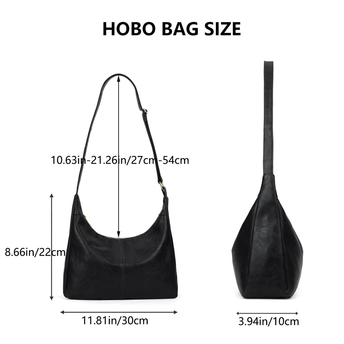 Hobo Shoulder Bags for Women Soft Vegan Leather Shoulder Handbag Versatile Large Capacity Tote Underarm Shoulder Bag Purses ﻿