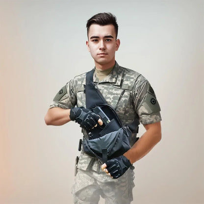 Outdoor Hunting Tactical Shoulder Bag Concealed Carry Pistol Holster Multifunction Waterproof Crossbody Chest Pack Gun Sling Bag
