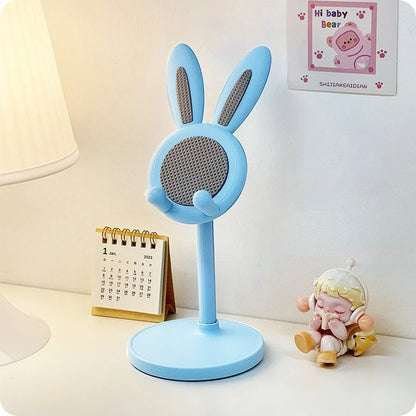 Cute Rabbit Desktop Phone Holder Can Lift and Adjust Height Cellphone Stand Lazy Bracket For iPhone IPad Samsung Xiaomi Tablet