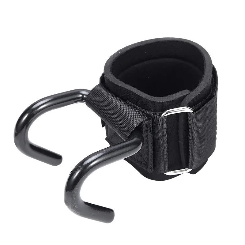 1PairWeight Lifting Hook Grips With Wrist Wraps Hand-Bar Wrist Strap Gym Fitness Hook Weight Strap Pull-Ups Power Lifting Glove