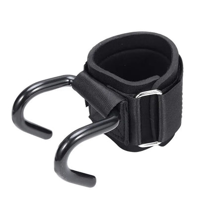 1PairWeight Lifting Hook Grips With Wrist Wraps Hand-Bar Wrist Strap Gym Fitness Hook Weight Strap Pull-Ups Power Lifting Glove
