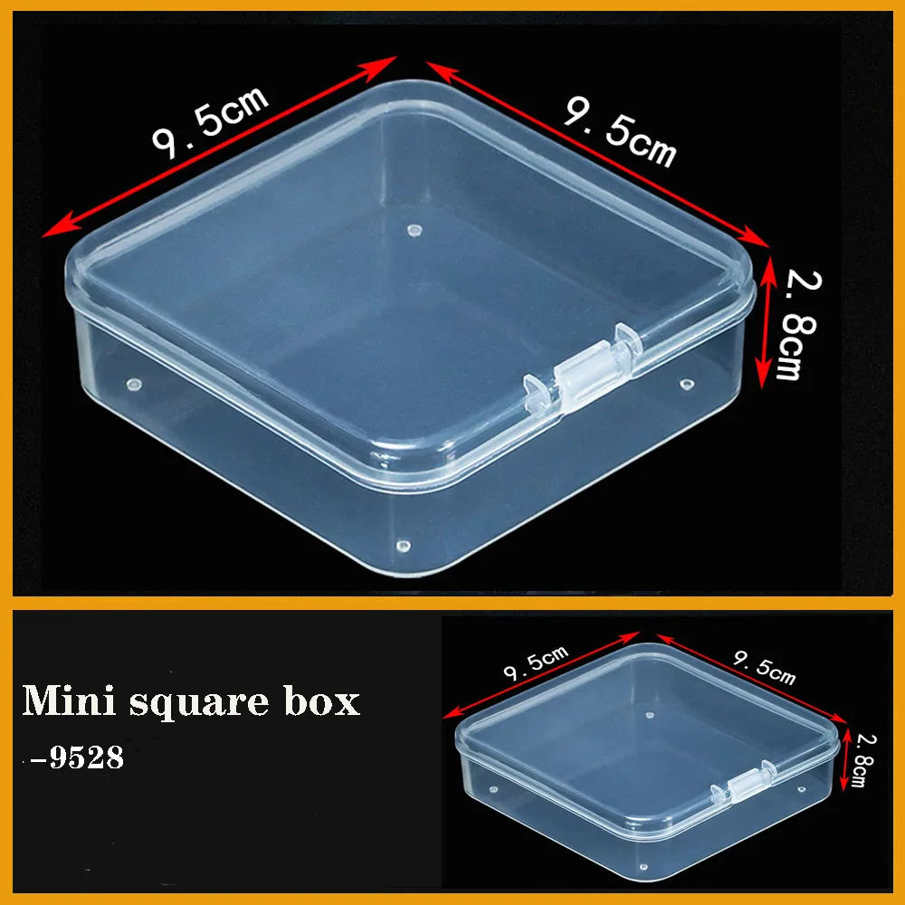 Transparent Plastic Screw Compartment Box – Jewelry, Earring & Tool Storage Organizer