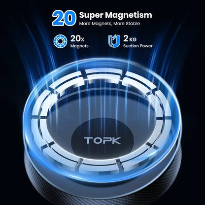 TOPK Magnetic Car Phone Holder Air Vent Car Phone Stand For Magsafe iPhone 15 14 13 ProMax Xiaomi Samsung Strong Magnet Holder