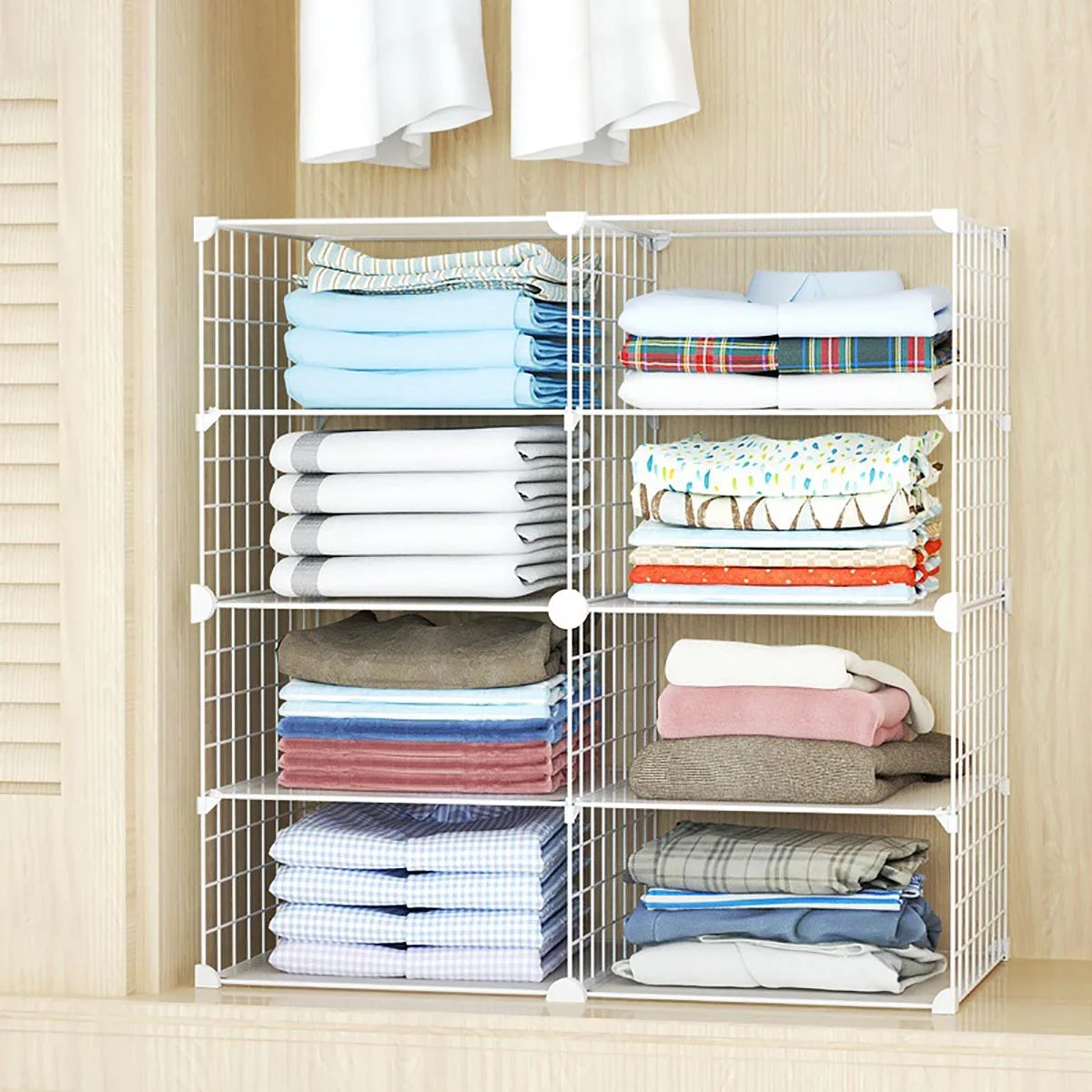 Clothing Layered Storage Wardrobe Partition Rack Hanging Closet Cross Partition Vertical Student Dormitory Cabinet Layered Rack