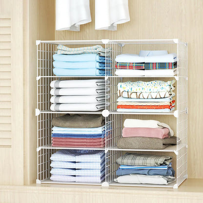 Clothing Layered Storage Wardrobe Partition Rack Hanging Closet Cross Partition Vertical Student Dormitory Cabinet Layered Rack