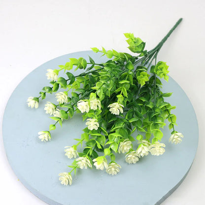 1/3 Bundle Artificial Flowers Outdoor Shrubs Plants UV Resistant Fake Flower Greenery for Office Kitchen Wedding Hotel Decor
