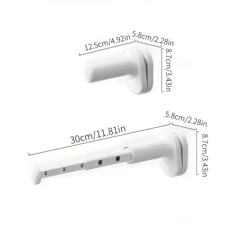 Thickened Portable Folding Hangers, Extendable Travel Clothes Drying Rack, Easy Install & Carry, Space Saving